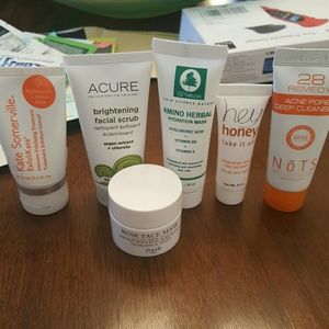 Facial scrubs and masks